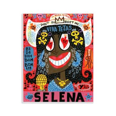 Imagem de Stupell Industries Arte de placa de parede Selena Don't Forget Me, design de Jorge R. Gutierrez, 14 x 11