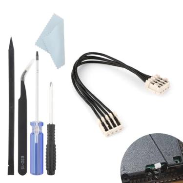 Imagem de Cabo conector de fonte de alimentação para Sony PlayStation 4 PS4 CUH-1115A ADP-240CR Substituição do conector do cabo de alimentação (4 pinos, 65 mm)
