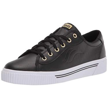 Imagem de Keds Tênis feminino Crew Kick Alto, Couro preto, 7