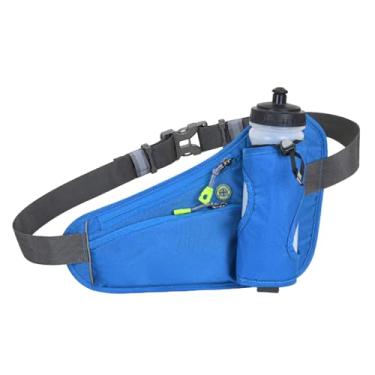 Imagem de Pochete com alça ajustável e suporte de hidratação, cinto de corrida à prova d'água para fitness e corrida