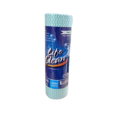 Imagem de Pano Bobina 28x25m Verde Life Clean com 50 panos