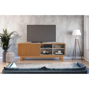 Imagem de Rack Sereno Para Até 70" Jcm Movelaria - Cinamomo/off