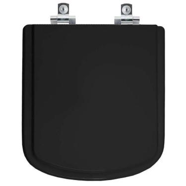 Imagem de Assento Sanitário Soft Close Lirio Preto Para Vaso Fiori