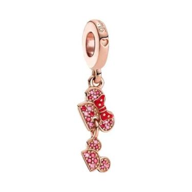 Imagem de Charm De Prata Esterlina 925 Da Disney Para Pulseira Mickey Minnie, Be