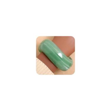 Imagem de Agriajun Pulseira feminina redonda grossa e colorida de resina acrílica para mulheres, pulseiras geométricas irregulares empilháveis, acessórios de festa, joias para presente, 6", Resina, Sem Pedra