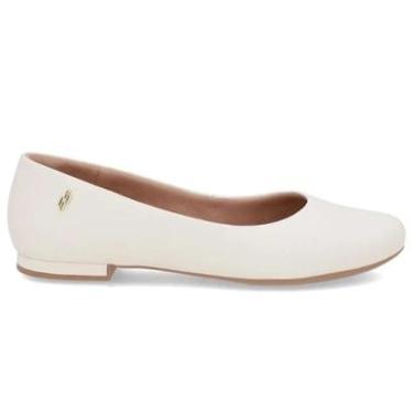 Imagem de Sapatilha Feminina Couro Marfim Usaflex AE38021-Feminino