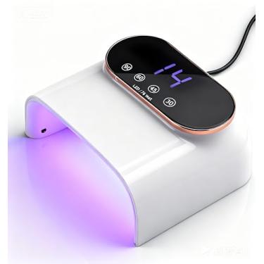 Imagem de Lâmpada de LED UV de 76 W para esmalte de gel, secador de unhas de LED com 38 contas de LED, 4 temporizadores, sensor inteligente, visor LCD, gel de cura rápida, ferramentas de arte de unhas