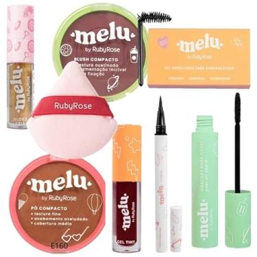 Imagem de Genérico, Kit Maquiagem com Pó Blush Máscara para Cílios Delineador Melu by Ruby Rose (E160)