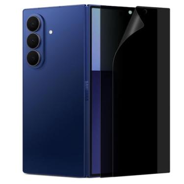 Imagem de DIACUBE Pacote com 2 protetores de tela de privacidade fosco antirreflexo compatíveis com Samsung Galaxy Z Fold 7 [somente tela frontal] Película híbrida EPU + TPU, antiimpressões digitais