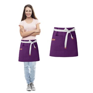 Imagem de Avental de Cintura Roxo Açai Sorveteria Cafeteria Salao SPA 10un