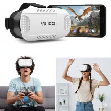 Imagem de Oculos 3D Realidade Virtual Vr Box + Controle Bluetooth - Genérica