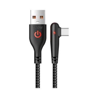 Imagem de Cabo De Carregamento Rápido USB C De 120W Para OPPO Samsung S21 Xiaomi