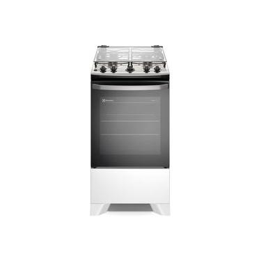 Imagem de Fogão 4 bocas Electrolux Branco Efficient com Mesa Inox, PerfectCook e VaporBake (FE4IB) Bivolt