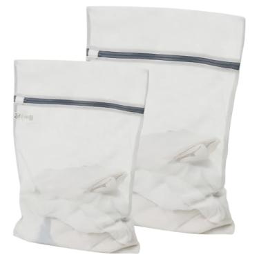 Imagem de Kit 3 Sacos Para Lavar Roupas Intimas Delicadas Sutiã Protege Lavagem Na Maquina Vários Tamanhos (Kit 2 G M)