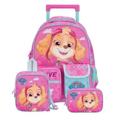 Imagem de Mochila Rodas Lancheira Térmica Estojo Skye Patrulha Canina - Xeryus