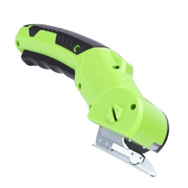 Imagem de Cryfokt Cortador de Papelão Elétrico, Tesoura Recarregável Eficiente de 320 Rpm para Corte de Tecido, para Artesanato Doméstico, Couro, Verde (Sem lâmina)