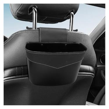 Imagem de Tuxihapp Mini caixote do lixo para carro - organizador de saco de lixo para carro à prova de vazamento - Recipiente de lixo pequeno para veículos, acessórios de armazenamento no banco dianteiro