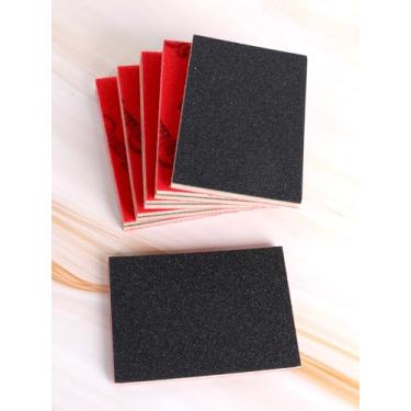 Imagem de Esponjas de lixa de gramatura 220, pacote com 10 blocos de lixa de espuma macia de 7,5 x 10 cm para marcenaria, metal e drywall kit de esponja de lixa roxa molhada/seca