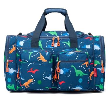 Imagem de JinBeryl Bolsa infantil para meninos ou meninas, adequada para viagens, fim de semana ou pernoite, comprimento de 48 cm, Azul marinho, 19-Inch-Length, Bolsa de viagem infantil