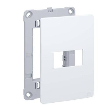 Imagem de Placa + Suporte 4X2 1 Posição Branco Weg Esatta