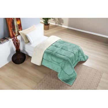 Imagem de Coberdrom Luxo Solteiro  Revestimento Sherpa + Manta Soft Premium - mo