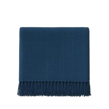 Imagem de Manta para Sofá Gigante 2,40x1,80m Casal Algodão Macio Decorativa(Azul Mesclado)