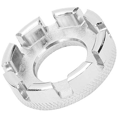 Imagem de Luqeeg Chave de Raio de 8 Vias, Ferramenta de Reparo Durável para Jantes de Roda de Bicicleta, Chave de Bico de Raio de Bicicleta Portátil para Ciclistas (Prata)