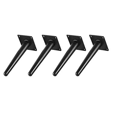 Imagem de TRGCJGH Pernas de móveis pernas de sofá pernas de móveis de metal para armário sofá suporte de TV estante 4 peças, C-7,9 polegadas