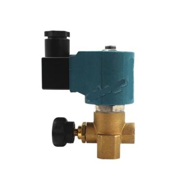 Imagem de PXNQMTJM 9934 Série 2/2 vias NC G1/10.2 cm válvula solenoide elétrica/válvula solenoide de máquina de engomar, adequada para alta temperatura de água, ar e vapor