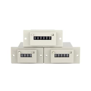 Imagem de CSK4-CKW CSK5-CKW CSK6-CKW 0 TO 9999 Digit Electromagnetic Counter With Manual Lockable Electromagnetic Pulse Counter Multiple Voltages 1Pcs(CSK 6-CKW AC220V)