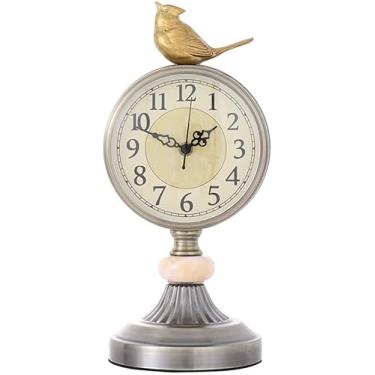 Imagem de Relógio criativo, relógio de mesa vintage para decoração de quarto, relógio de mesa analógico operado por bateria