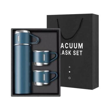 Imagem de Garrafa Térmica De Aço Inoxidável Mantém Frio E Quente Termo Para Água