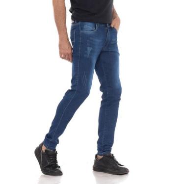 Imagem de Calça Jeans Masculina Skinny Power Elastic - Via Estilo, Azul, 40, Mas