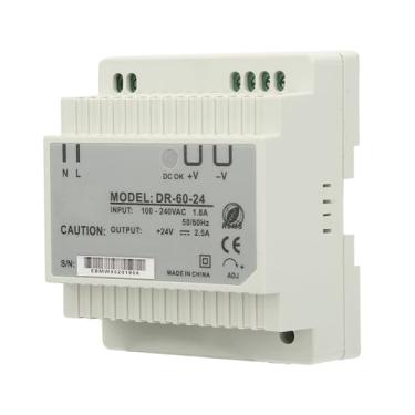 Imagem de Generic Fonte de Alimentação para Montagem Em Trilho DR-60-24 de Saída Estável de 60 W Com Proteção contra Sobretensão para Controle Industrial e Equipamentos de Iluminação