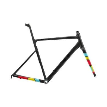 Imagem de Adesivo De Fibra De Carbono Tricolor Para Bicicleta, Decalque De Mudan
