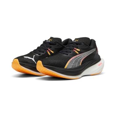 Imagem de PUMA Tênis de corrida feminino Deviate Nitro 3 Fade - Laranja, Preto, 39