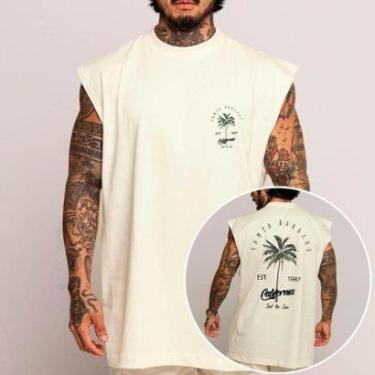 Imagem de Camiseta Regata Algodão Machão Oversized California Abstract Arte-Unissex