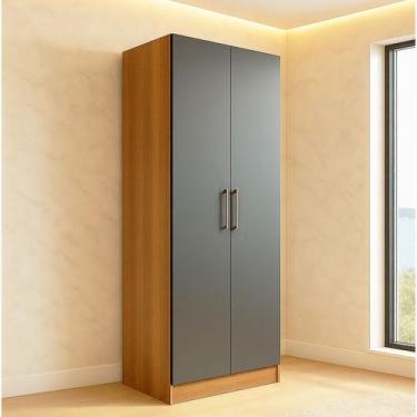 Imagem de Armário Multiuso 2 Portas 5 Prateleiras Menezes - Móveis Menezes