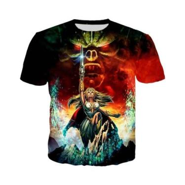 Imagem de Camiseta Unissex Oversized Com Estampa 3D He-Man Masters of the Univer