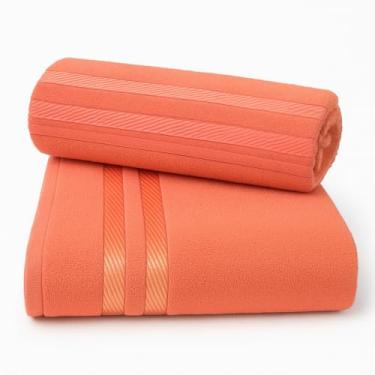Imagem de Toalha de Banho e Rosto 100% Algodão, Absorção Rápida, Conforto para Uso Diário, Ideal para Casa e Academia (SALMÃO,KIT 2 BANHO + 2 ROSTO)