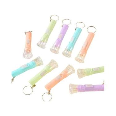 Imagem de Lanterna LED Infantil Brinquedo 10 Peças Mini Lembrancinhas De Anivers