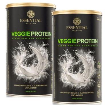 Imagem de Kit 2x Veggie Protein Neutro - (405g cada) - Essential Nutrition-Unissex