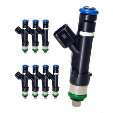 Imagem de Amblee Injetor de combustível de 8 unidades compatível com Ford F-150 2011-2015, Mustang 2011-2015, Lobo 2011-2017 - V8 5.0L - Gas & Flex - Substituição para BR3Z9F593A FJ1132 0280158227