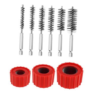 Imagem de WeiLaiKeQi Escova de limpeza para tubos de cobre de 1/2", 3/4" e 1", acessório de reposição para ferramentas de encanamento, escova de limpeza, 6 Escovas