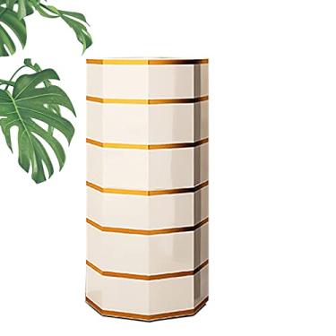 Imagem de Sapateira giratória atualizada 3/6/9/12/15 camadas DIY estreita fixável livre armazenamento de sapatos organizador alto, suporte de exibição vertical redondo para prateleira de corredor de entrada (C