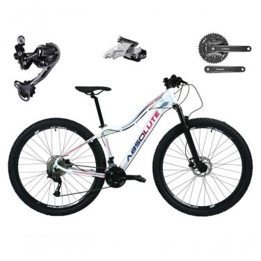 Imagem de Bicicleta Aro 29 Absolute Hera Feminina Shimano Deore E Altus 27v Hidráulicos Garfo Trava - Branco Tam.15