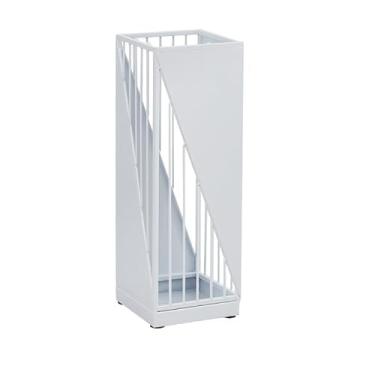 Imagem de x3anggyt5 Suporte de guarda-chuva doméstico com moldura de ferro dourado para uso interno com gancho economiza espaço (branco)