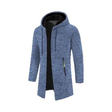 Imagem de Moletom Masculino Oversize Com Capuz E Manga Longa, Jaqueta De Inverno