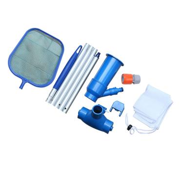 Imagem de Kit de Limpeza Piscina Aspirador Sucção Rede Skimmer Ferramentas Manutenção Eficiente Prática Fácil Usar