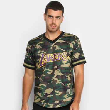 Imagem de Camiseta Swingman Mitchell & Ness NBA Los Angeles Lakers Masculina-Masculino